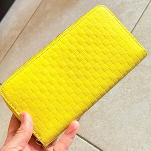 Yellow Quilted Women's Wallet
